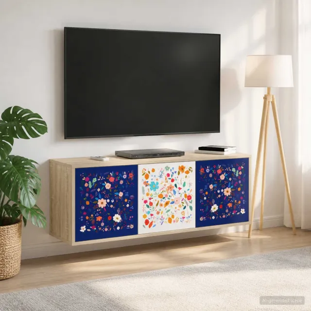 vidaXL Wandgemonteerd tv-meubel MAINZ 102 x 33 x 40 cm Sonoma Eiken, foto 2