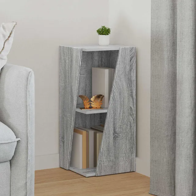 vidaXL Zijplank 33 x 32 x 70,5 cm Bewerkt hout Grijs Sonoma, foto 2