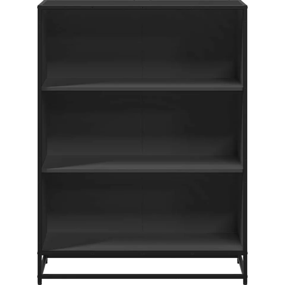 vidaXL Boekenkast 80,5x35x107,5 cm bewerkt hout zwart, foto 4