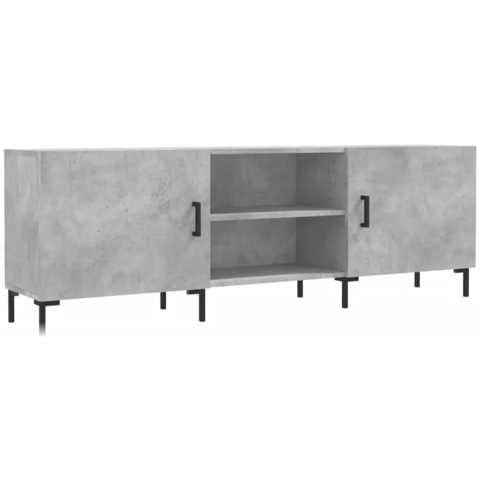 vidaXL Tv-meubel 150x30x50 cm bewerkt hout betongrijs grijs, foto 3