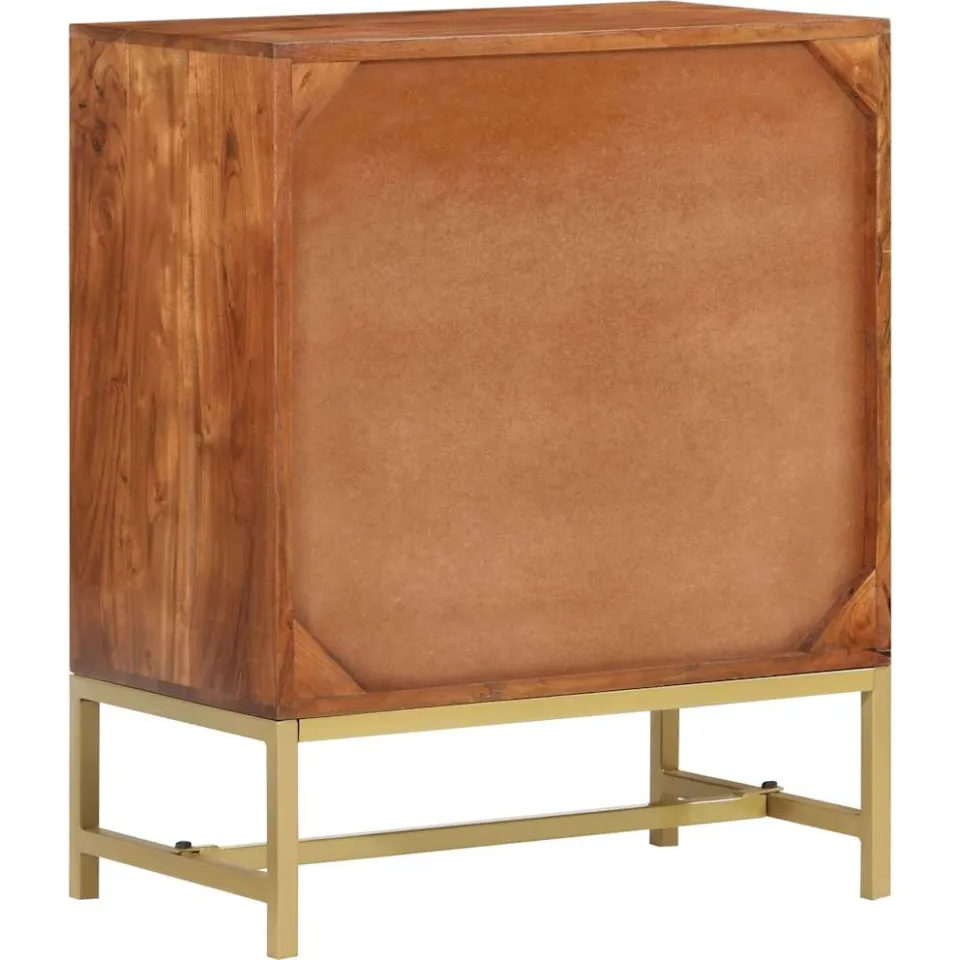 vidaXL Dressoir 60x35x75 cm massief acaciahout bruin, foto 4