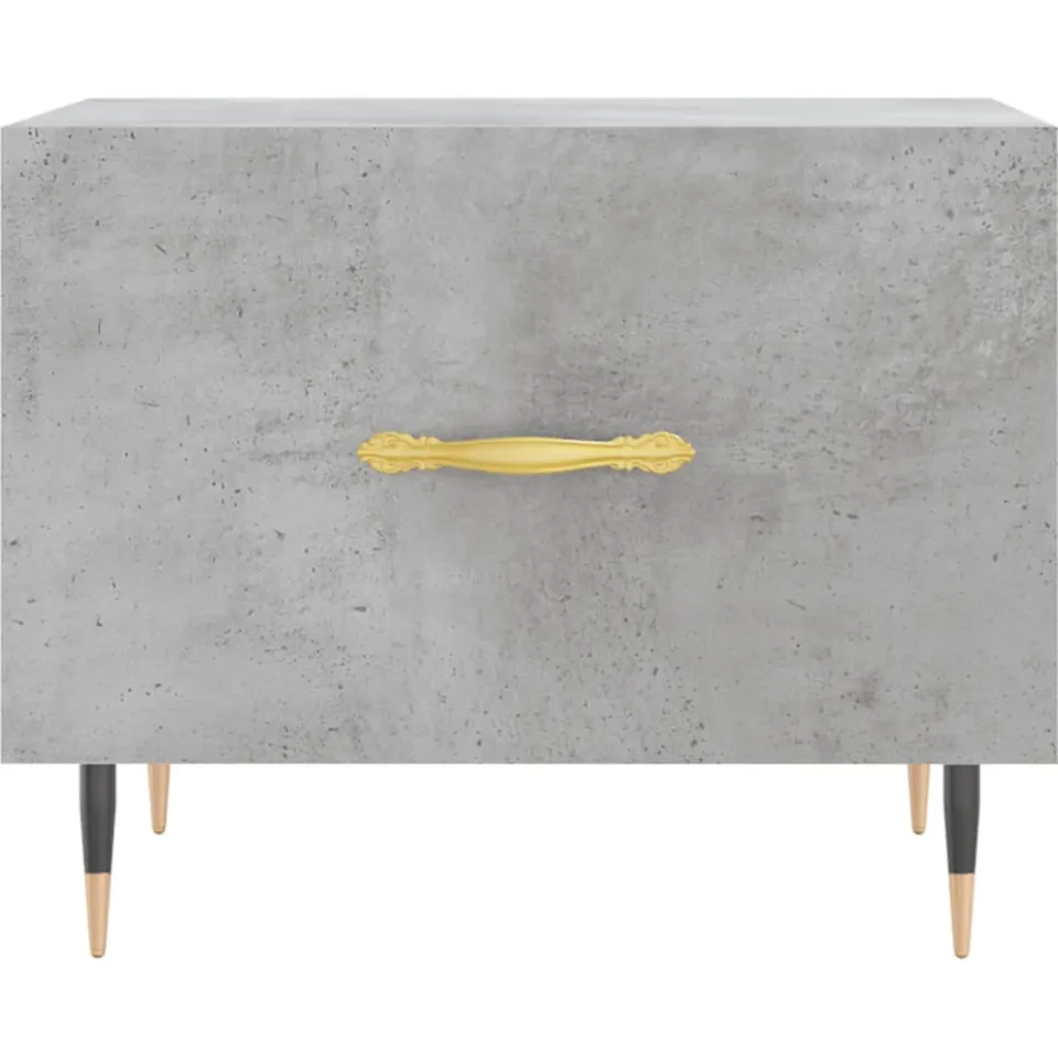 vidaXL Salontafel 50x50x40 cm bewerkt hout betongrijs grijs
