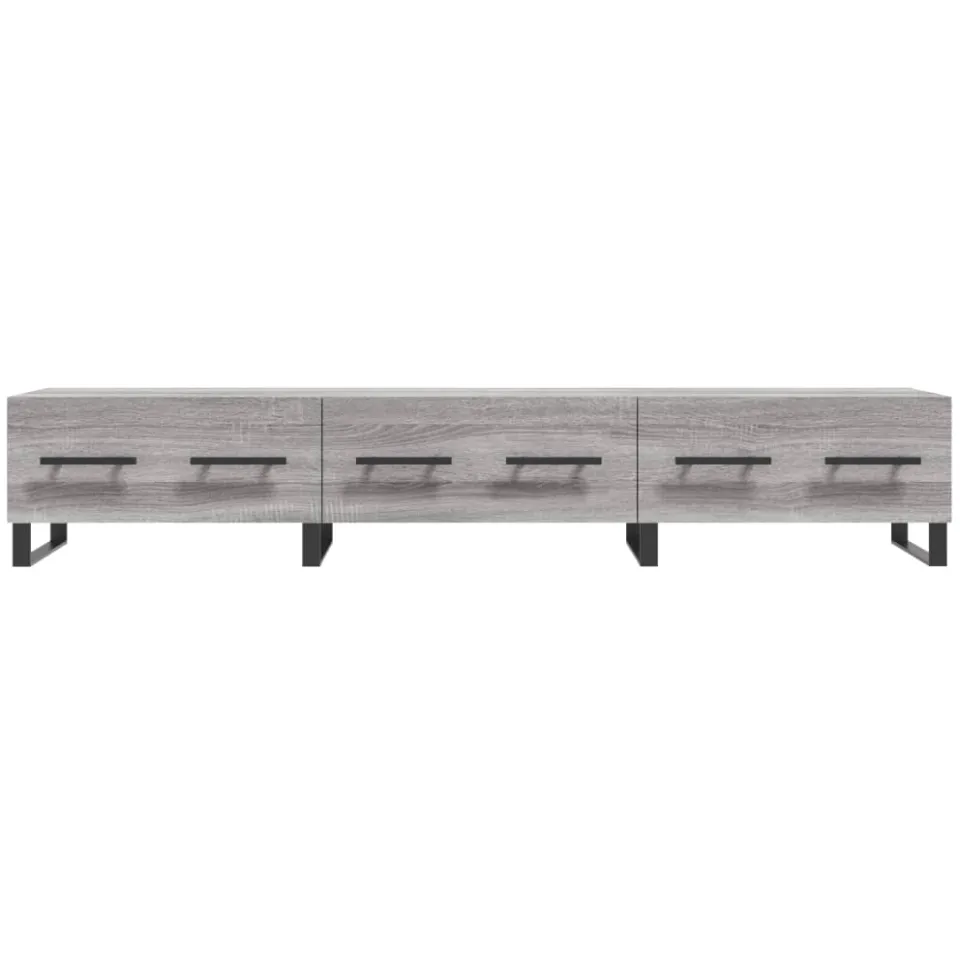 vidaXL Tv-meubel 150x36x30 cm bewerkt hout grijs sonoma eikenkleurig