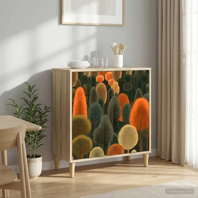 vidaXL Dressoir ZAANDAM Sonoma 69 x 33 x 75 cm Bewerkt hout Bruin