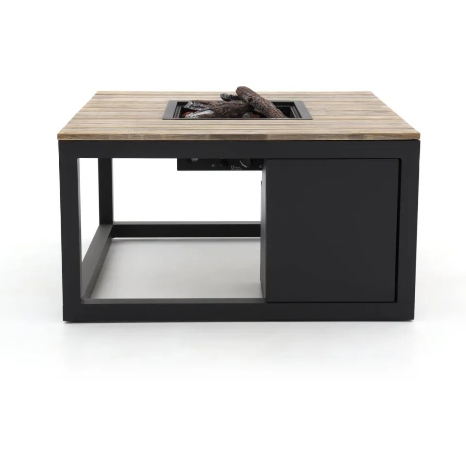 Cosi Cosiraw lounge vuurtafel 100x100x55cm grijs, foto 4