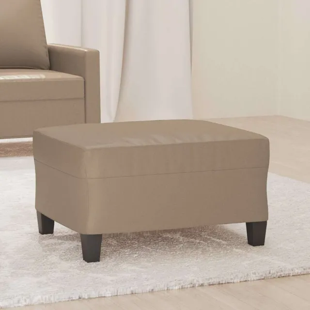 vidaXL Voetenbank 70x55x41 cm kunstleer cappuccino Bruin