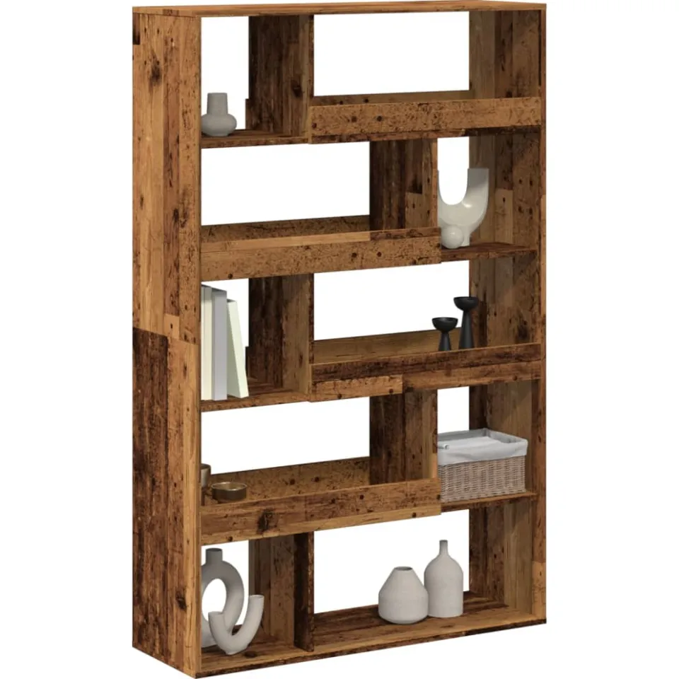 vidaXL Boekenkast 100x33x156,5 cm bewerkt hout oud houtkleurig bruin