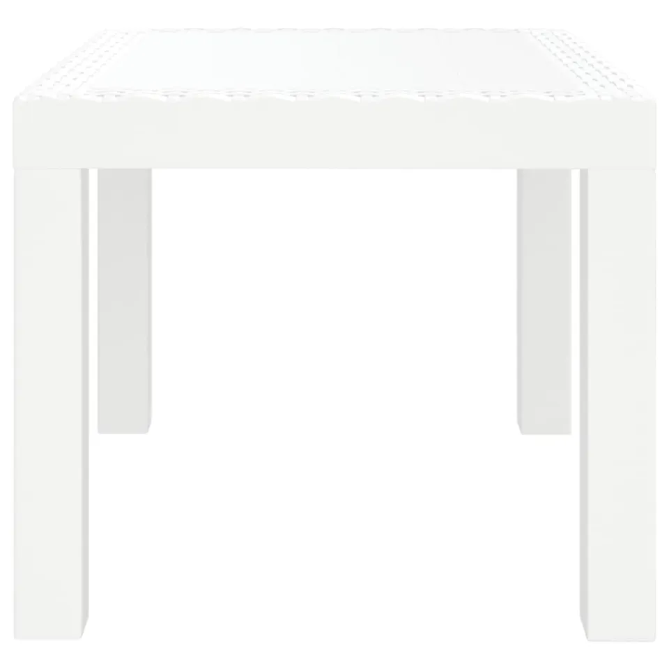 vidaXL Tuintafel 59x47x40 cm PP wit, foto 4