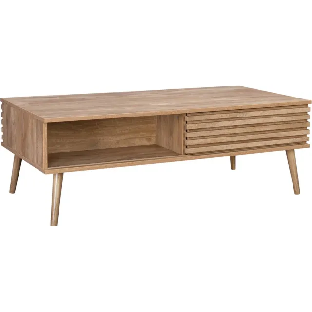 sweeek Salontafel, madere, b119 x d59 x h41,5cm Naturel