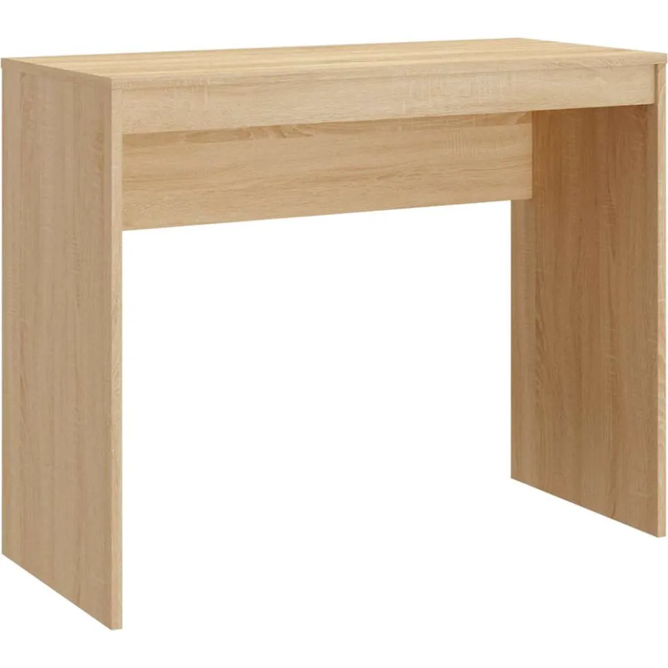 vidaXL Bureau 90x40x72 cm bewerkt hout sonoma eikenkleurig Bruin