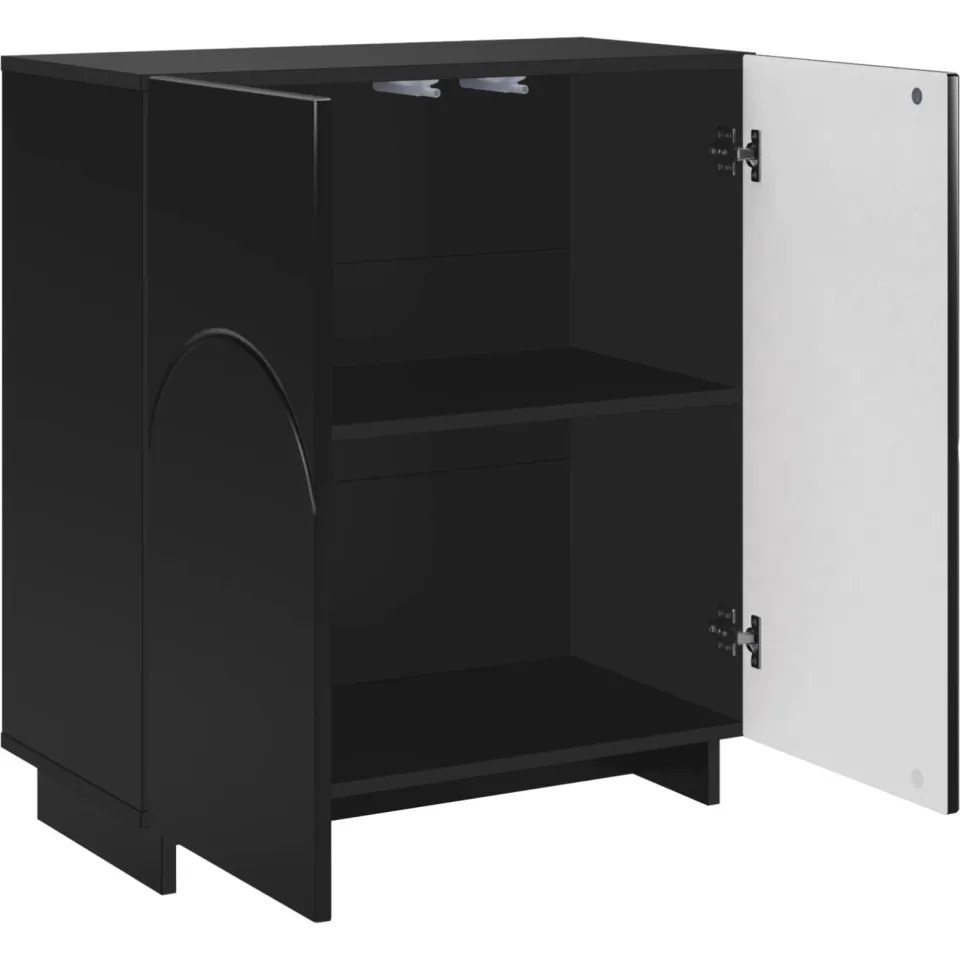 vidaXL Dressoir Zwart 67 x 34,5 x 75 cm Bewerkt hout, foto 3