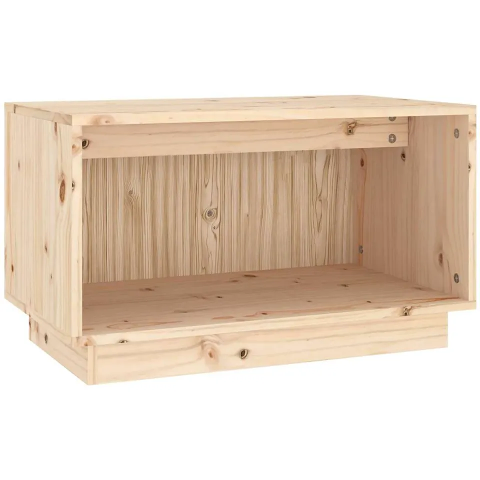 vidaXL Tv-meubel 60x35x35 cm massief grenenhout bruin