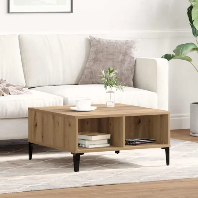 vidaXL Salontafel Artisan Eiken 60 x 60 x 30 cm Bruin