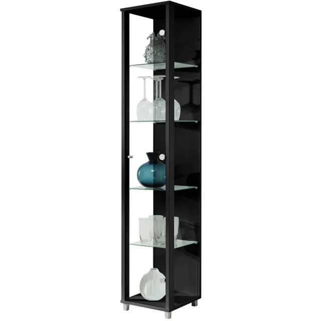 Wehkamp Home Lucero Basic vitrinekast zwart