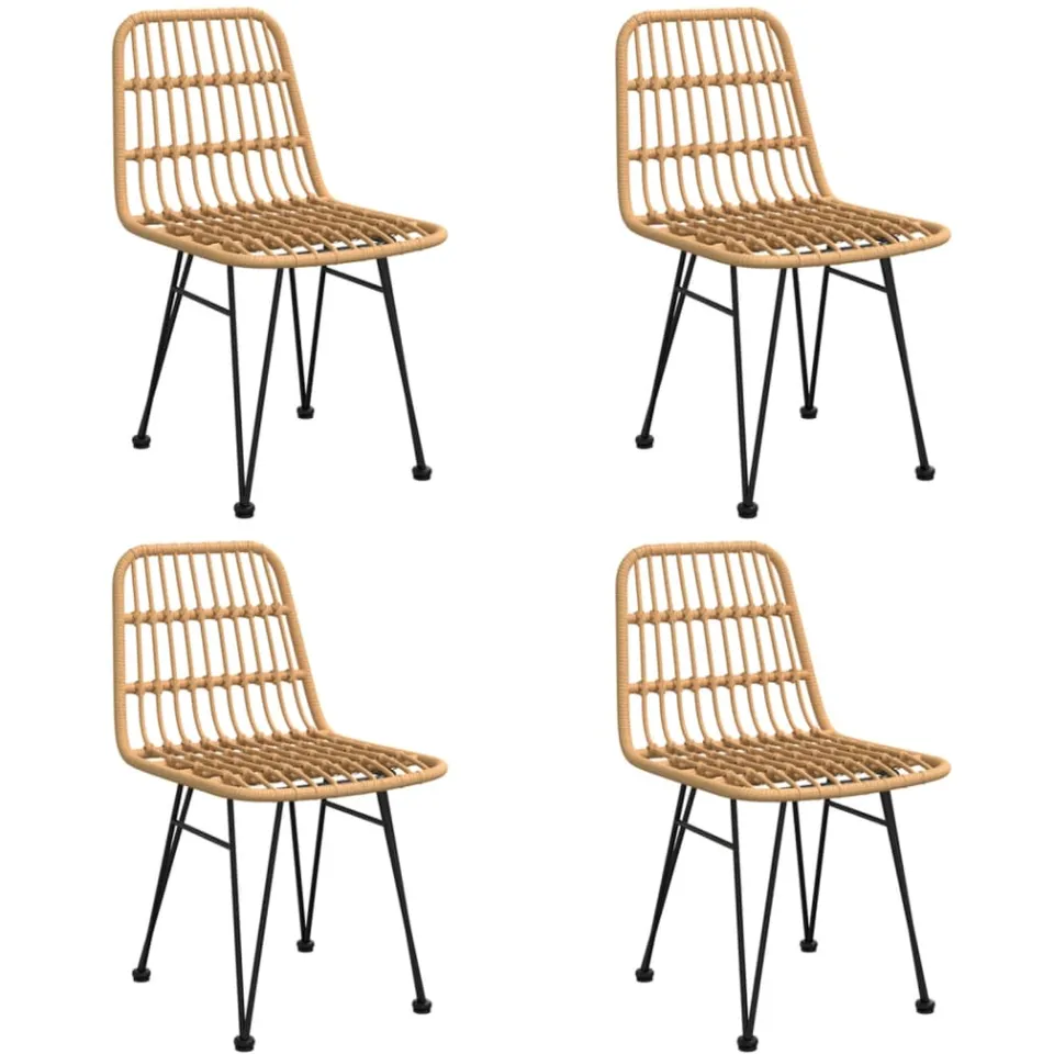 vidaXL 5-delige Tuinset poly rattan bruin, foto 3