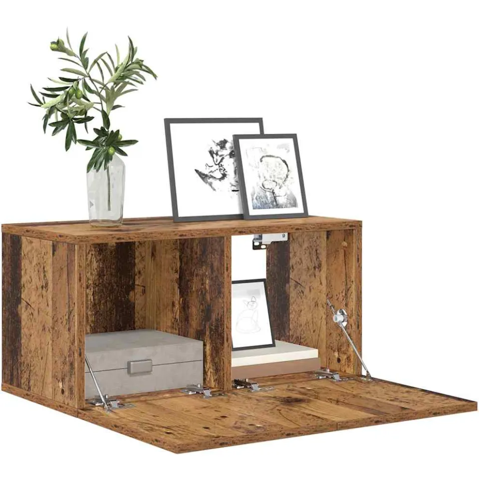 vidaXL Tv-meubelset 60 x 30 x 30 cm Bruin Bewerkt hout