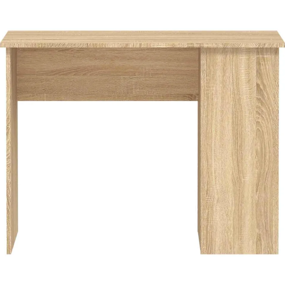 vidaXL Bureau 100x55x75 cm bewerkt hout sonoma eikenkleurig Bruin