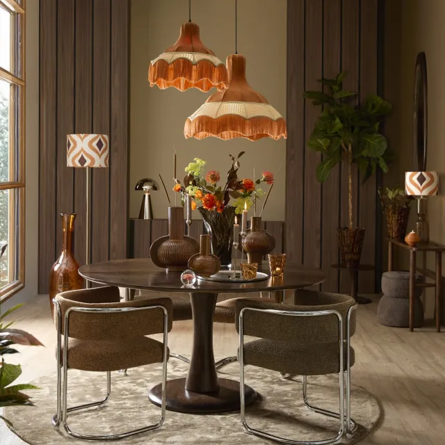 Light & Living Tafel QIANO - Bruin - 120x30x75 cm