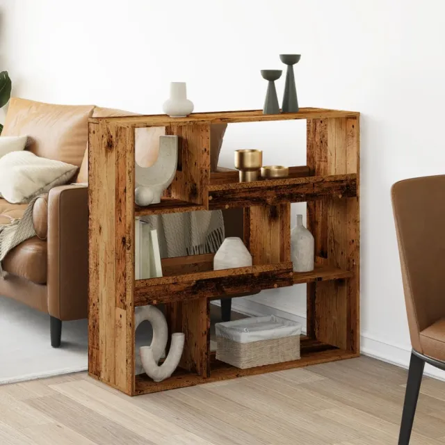 vidaXL Kamerscherm 100x33x94,5 cm bewerkt hout oud houtkleurig bruin, foto 2