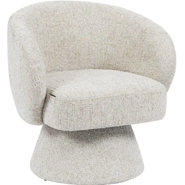 NordXL Fauteuil Lenn draaibaar chenille taupe