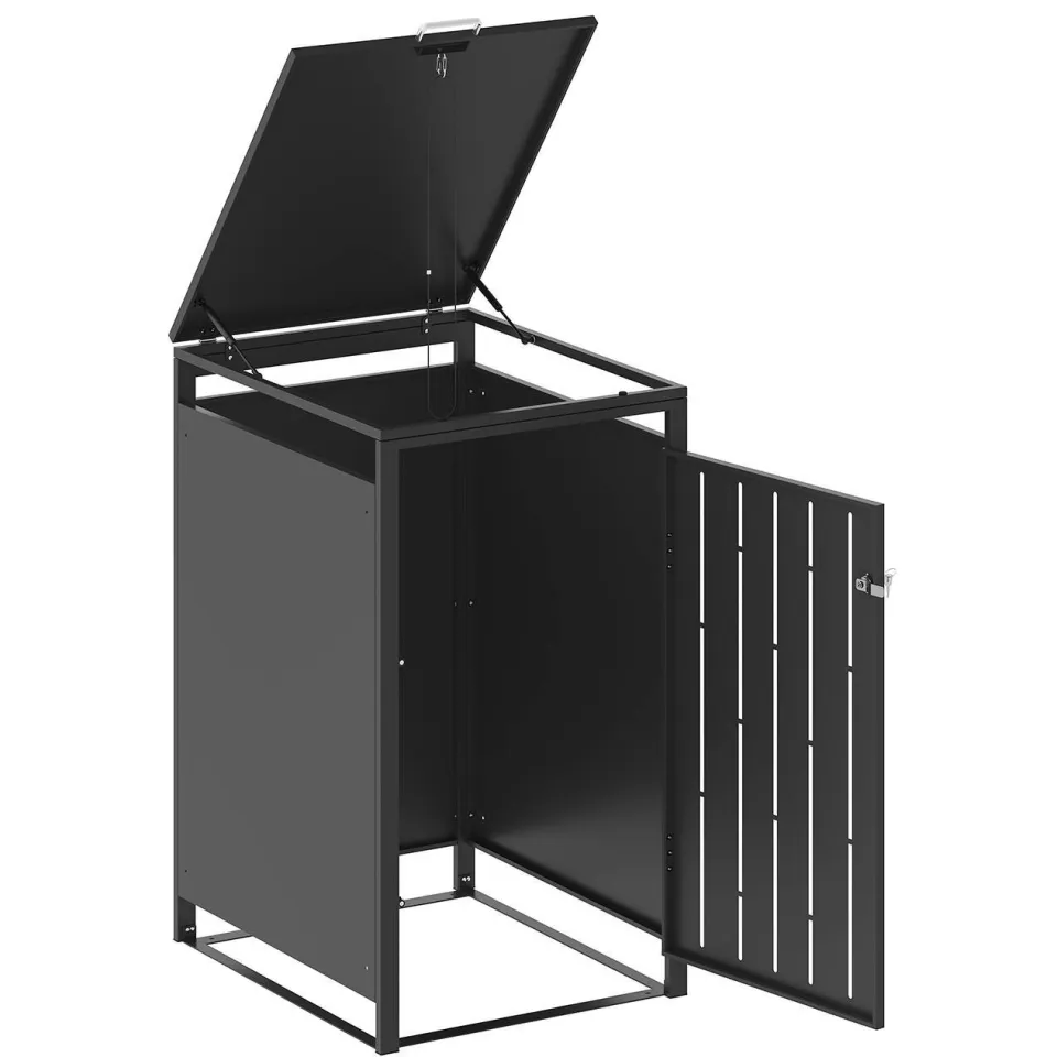SenS-Line containerbox Moby (68x80 cm) Antraciet/ hout