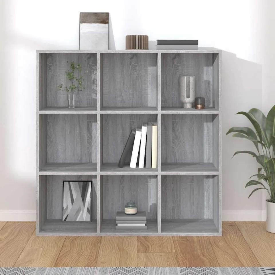 vidaXL Boekenkast 98x29x97,5 cm grijs sonoma eikenkleurig, foto 2