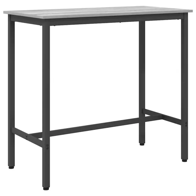 vidaXL Tafel - Grijs - Sonoma - 100 - x - 50 - x - 90,5 - cm - Engineered - hout - en - staal Grijs sonoma