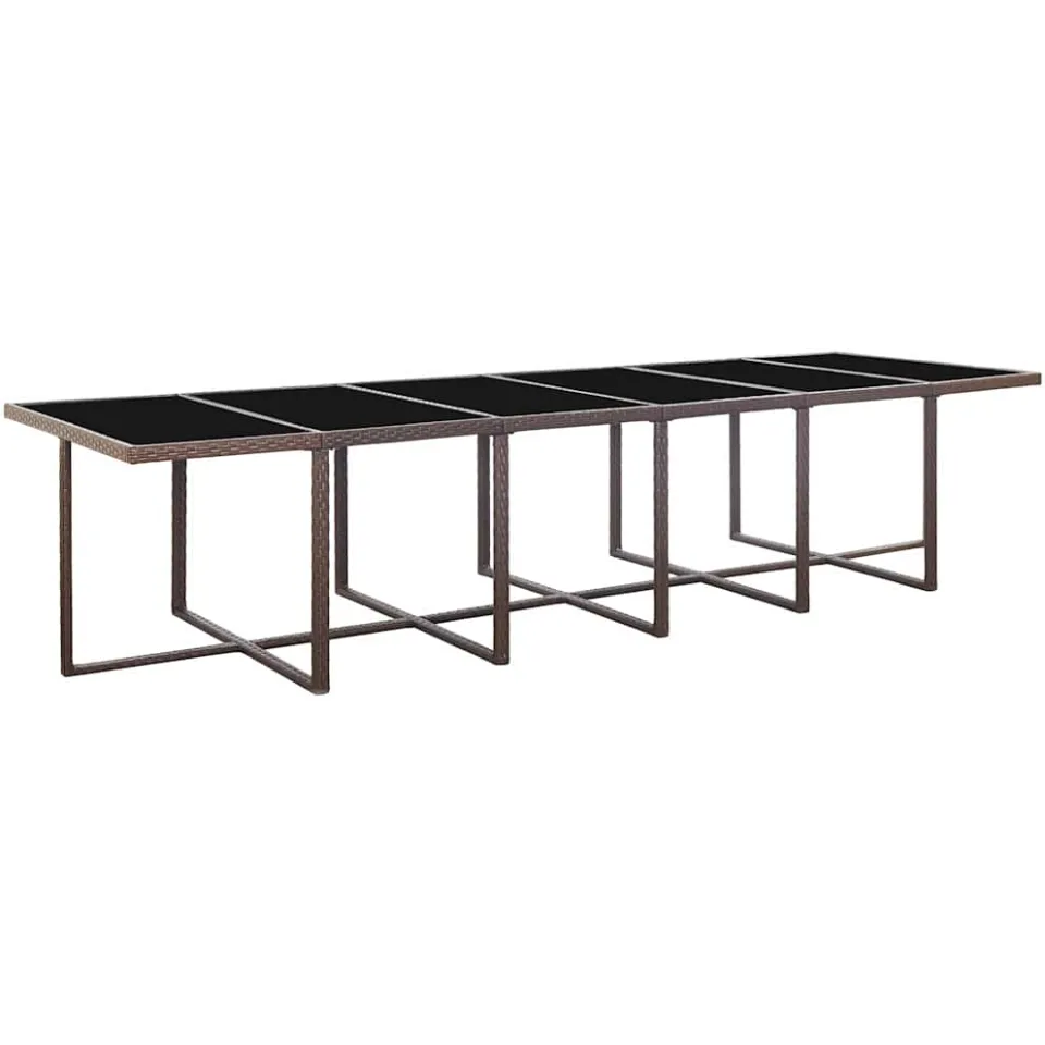 vidaXL 17-delige Tuinset met kussens poly rattan bruin, foto 3