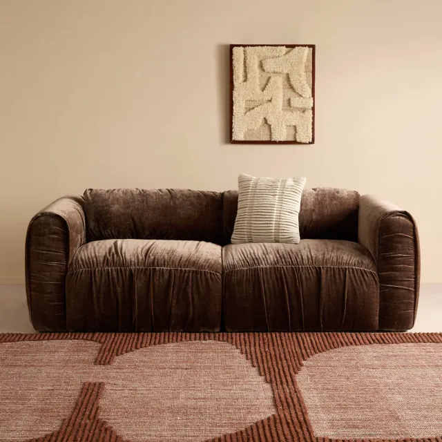 NOUS Living Kaia 2-zitsbank bruin, foto 2