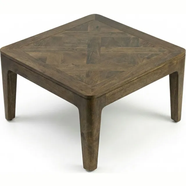 Wohnling Salontafel mangohout walnoot 60 cm - WL7.586 Zie omschrijving