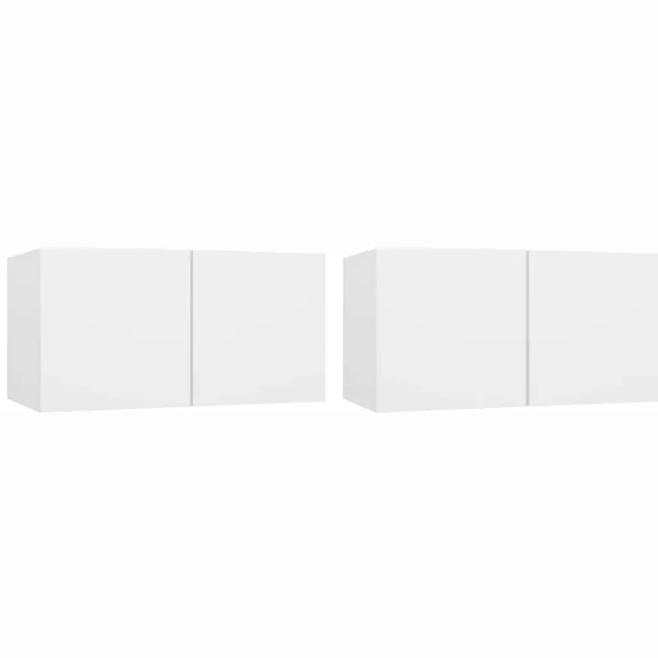 vidaXL Tv-hangmeubelen 2 st 60x30x30 cm wit, foto 3