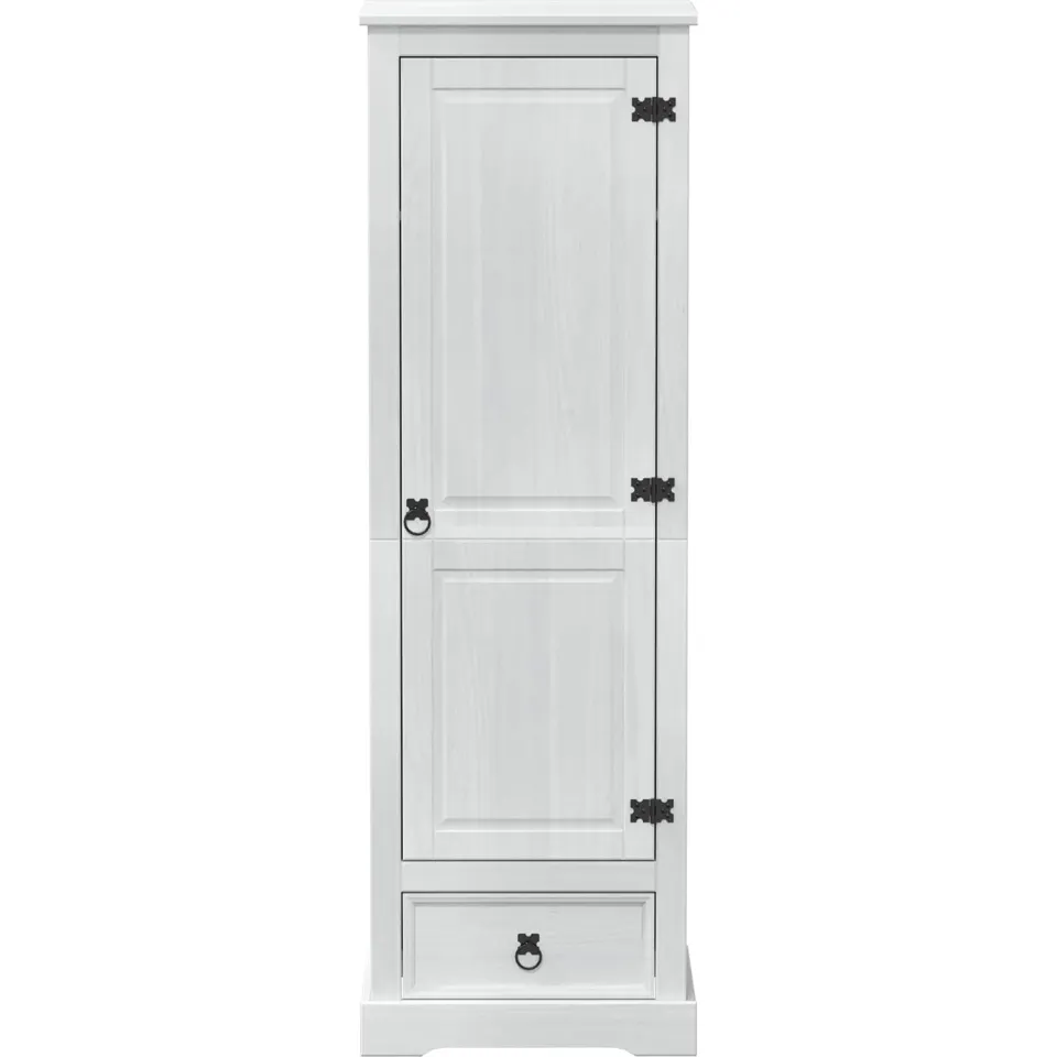 vidaXL Kasten Wit 55 x 50 x 170 cm Massief grenenhout, foto 4