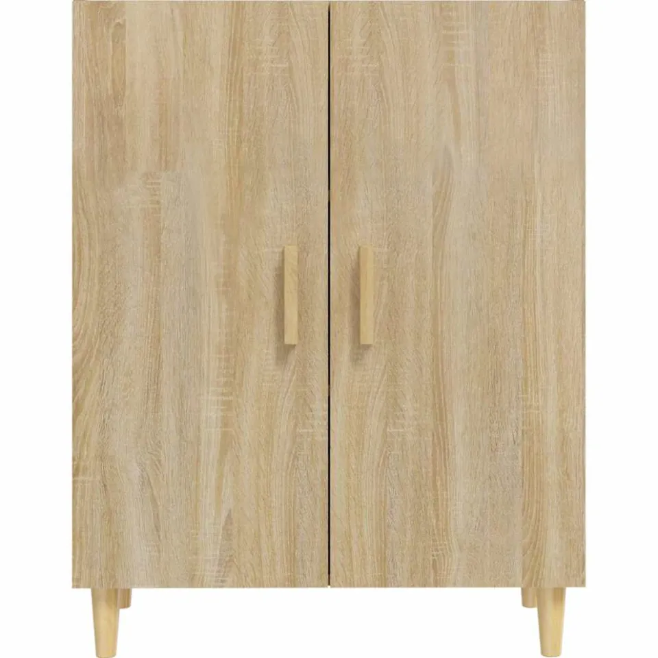 vidaXL Dressoir 70x34x90 cm bewerkt hout sonoma eikenkleurig, foto 4
