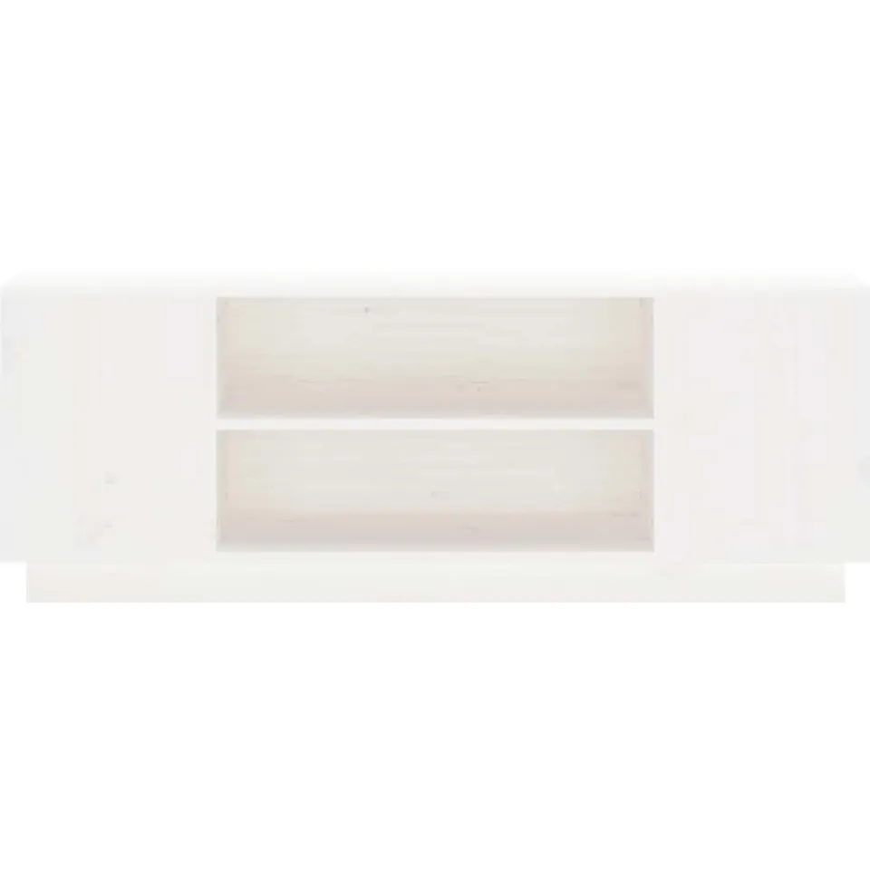 vidaXL Tv-meubel 110x35x40,5 cm massief grenenhout wit, foto 4