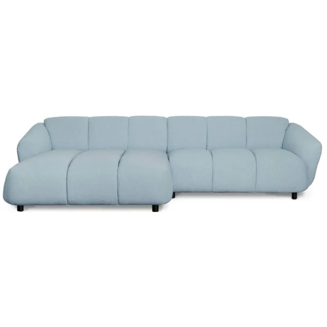 FÉST hoekbank Bollo 4,5-zitsbank links - blauw