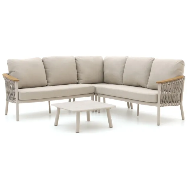 Bellagio tuinmeubelen Bellagio Birgi Novo hoek loungeset 4-delig Taupe