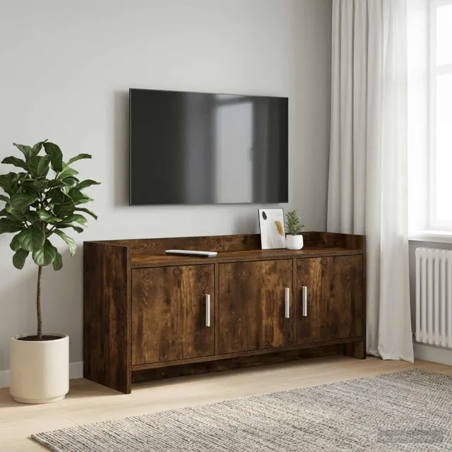 vidaXL TV-kast 102 x 33 x 47 cm Gerookt eiken Bewerkt hout, foto 2