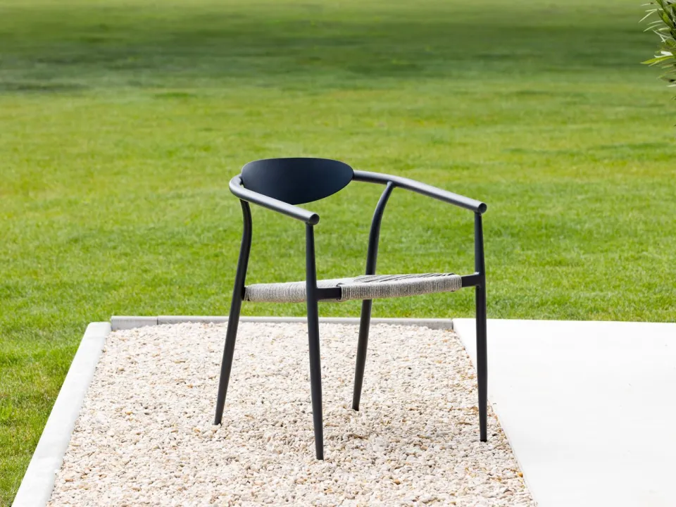 Manifesto Furniture Manifesto Cavone/Bruca 90cm dining tuinset 3-delig stapelbaar bruin, foto 5