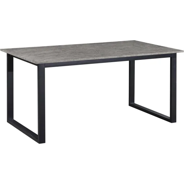 Notio Living Luton-Eettafel - 160 cm - Betonlook Grijs
