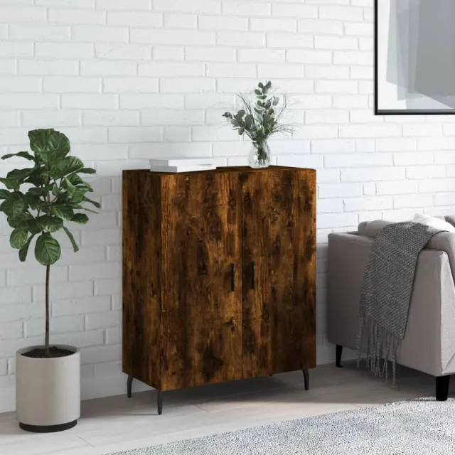 vidaXL Dressoir 69,5x34x90 cm bewerkt hout gerookt eikenkleurig, foto 2