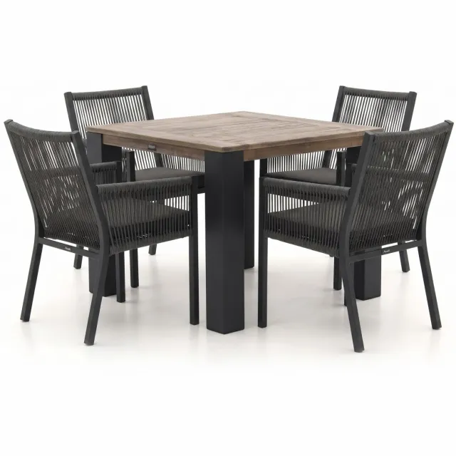 Manifesto Furniture Manifesto Rivola/ROUGH-X 100cm dining tuinset 5-delig