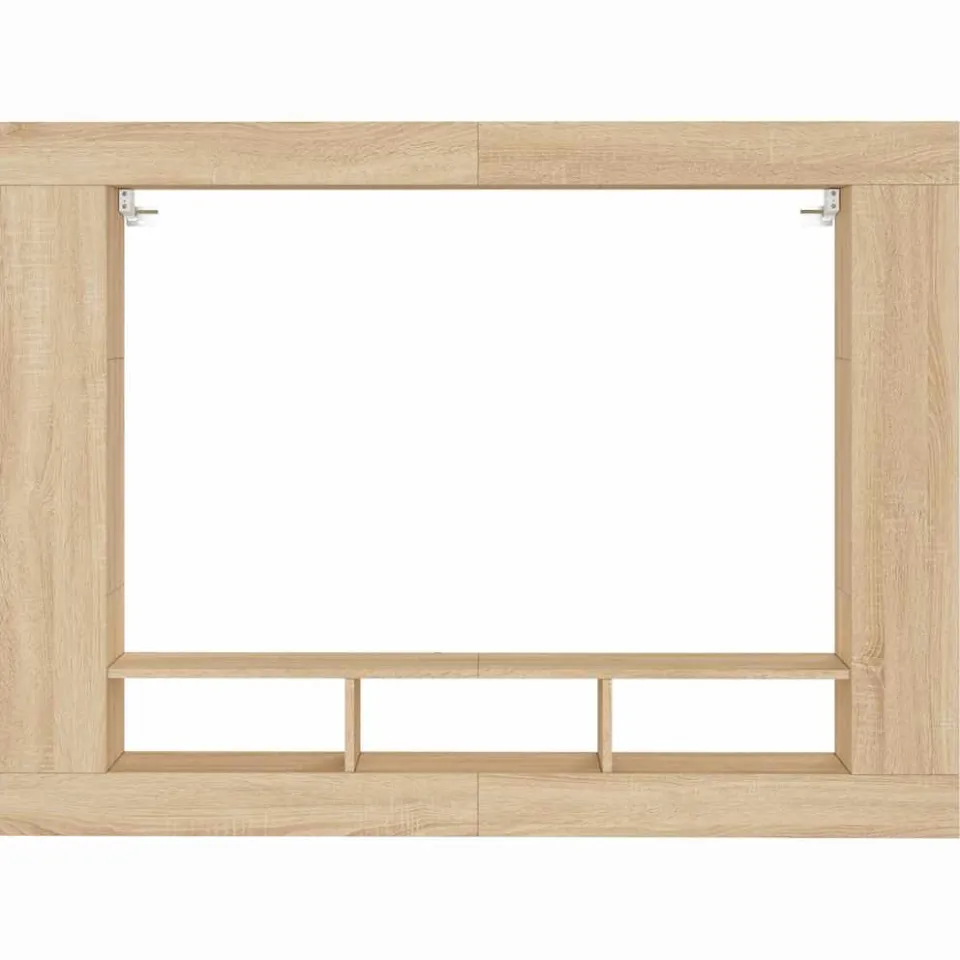 vidaXL Tv-meubel 152x22x113 cm bewerkt hout sonoma eikenkleurig Bruin