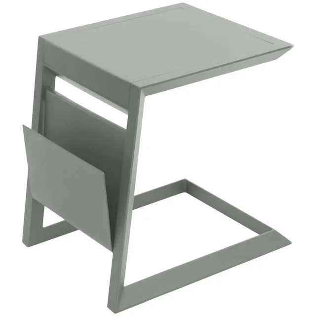 Hespéride Vierkante bijzettafel van aluminium ALLURE vert