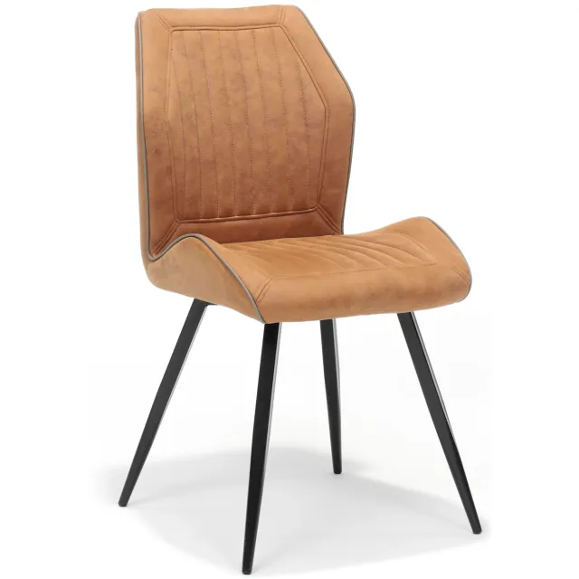 eetkamerstoel Emiel cognac Bruin