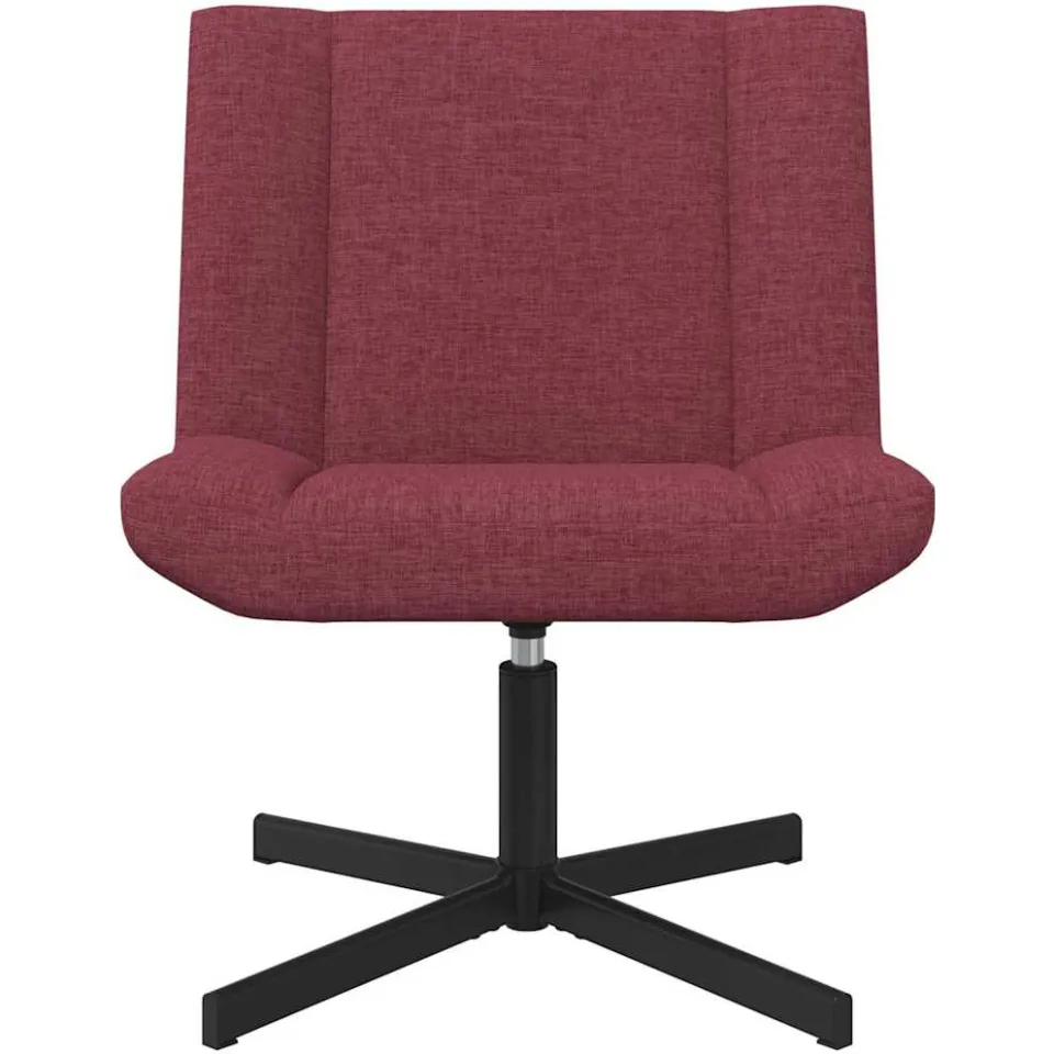 vidaXL Draaistoel Wijnrood 63 x 75 x 76 cm Stof, foto 4