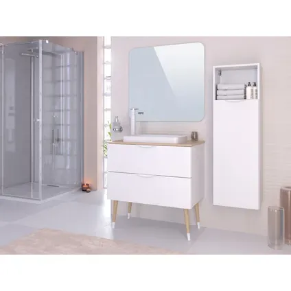 T-bath Badmeubelset Helsinki 80cm Wit Mat, foto 3