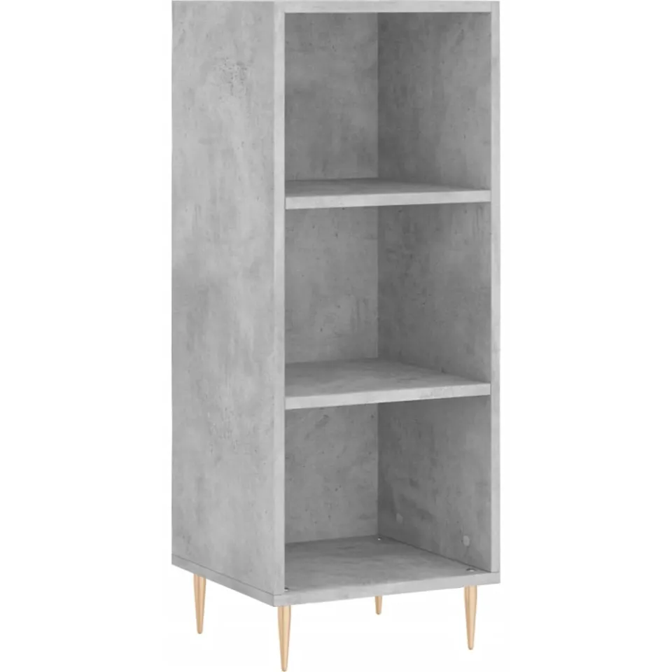 vidaXL Dressoir 34,5x32,5x90 cm bewerkt hout betongrijs grijs, foto 3