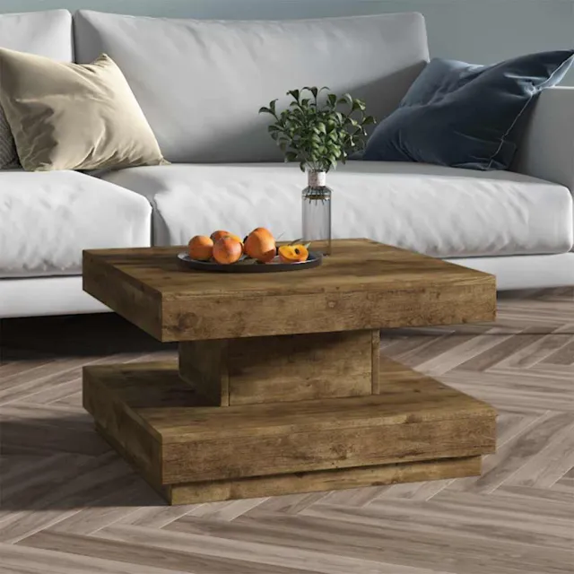 vidaXL Salontafel 60x60x35 cm MDF donkerbruin bruin, foto 2
