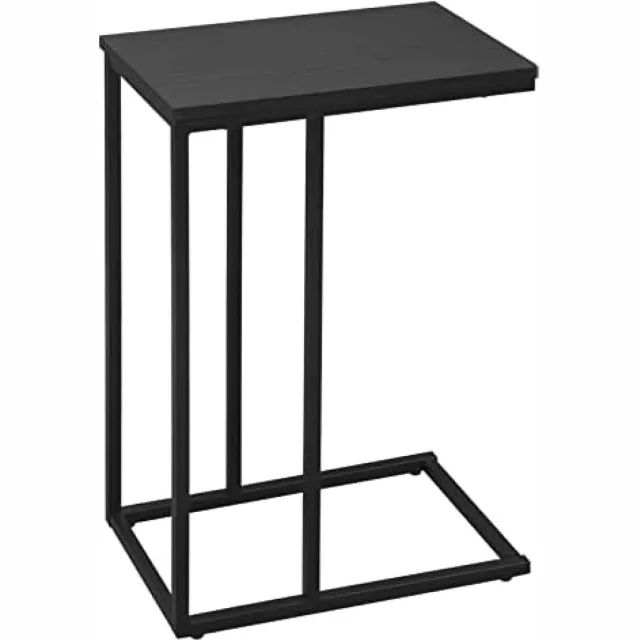 RALA Bijzettafel TSG17sz salontafel sofatafel nachtkastje bedtafel laptoptafel Zwart