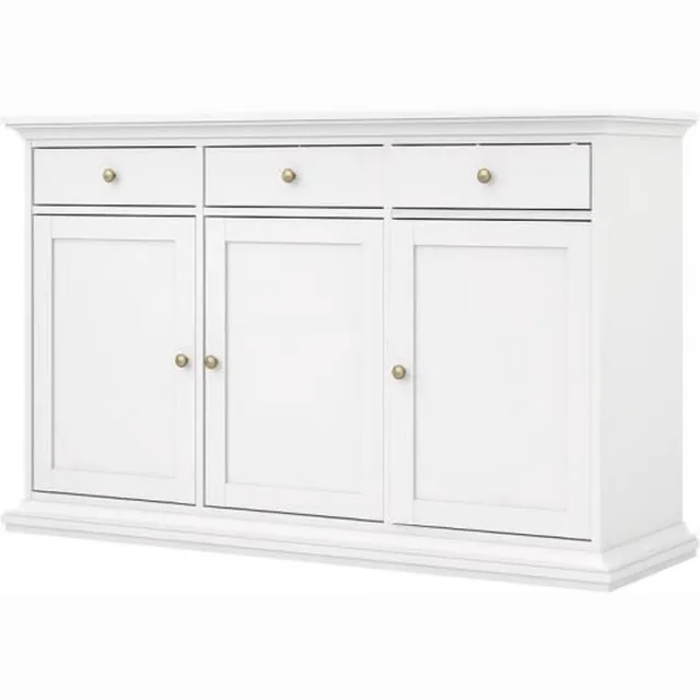 CaliCosy Dressoir met 3 deuren en 3 lades B143,7 cm – SOFIA Wit